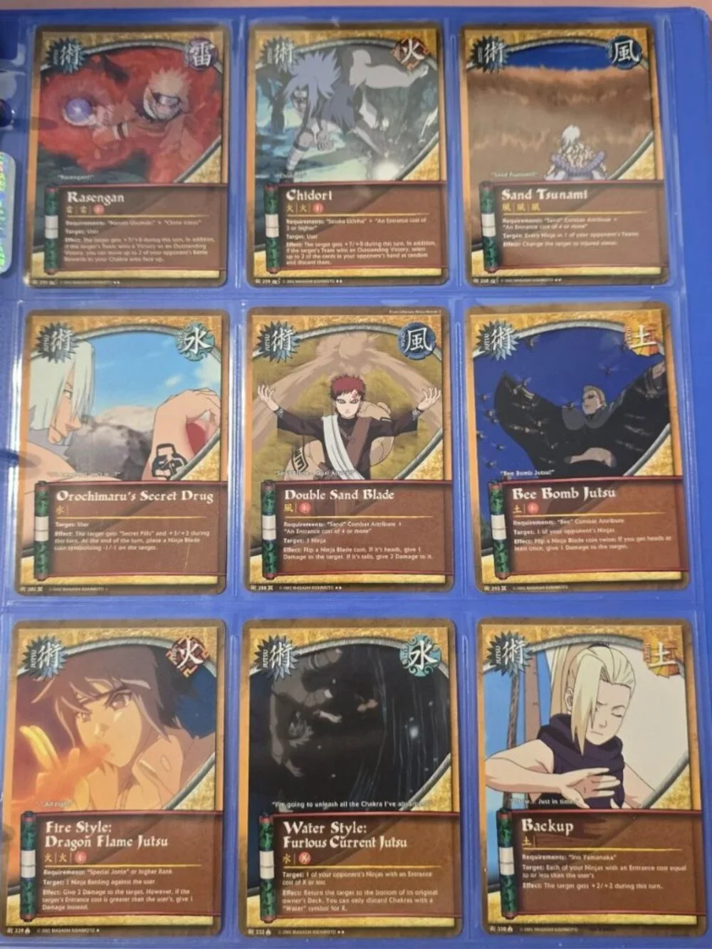 Naruto CCG - Pick Your Cards - Jutsu Cards #001-587 & US003-093